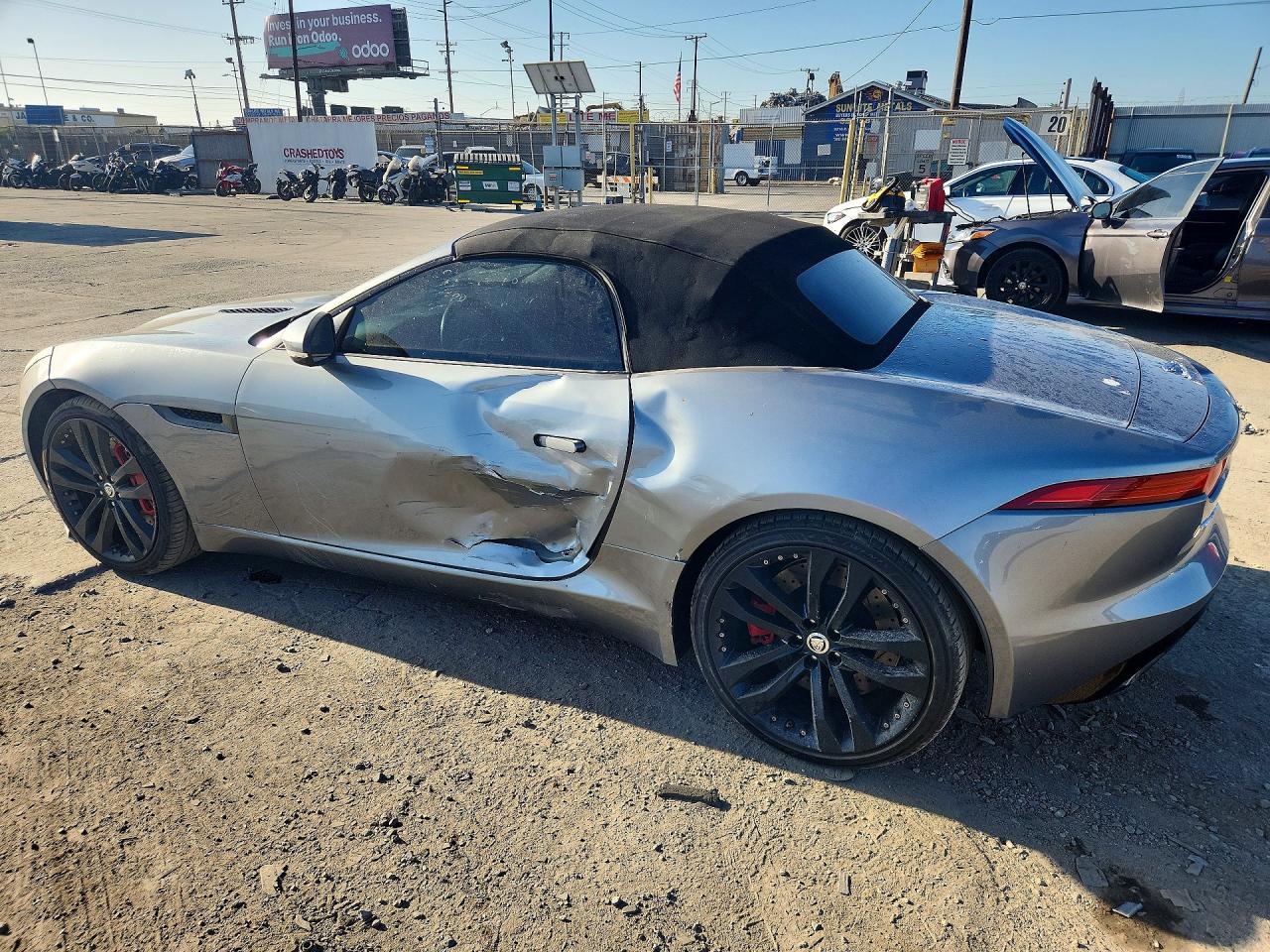 2014 Jaguar F-type S Gray vin: SAJWA6FC5E8K06307