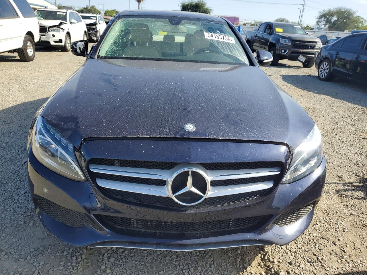 2015 Mercedes-benz C 300 4matic Синий vin: 55SWF4KB1FU019082