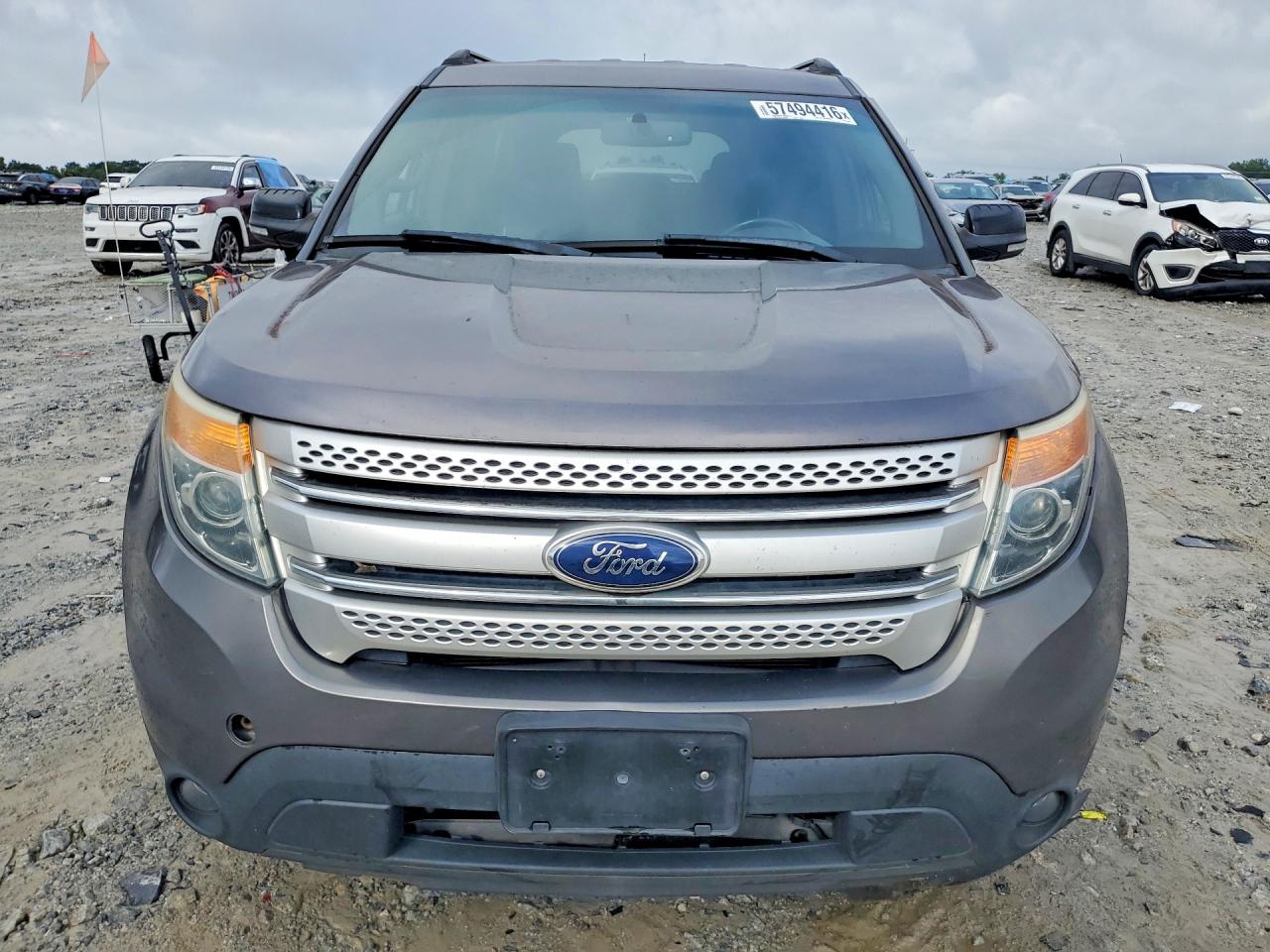 2013 Ford Explorer Xlt Gray vin: 1FM5K8D86DGC30245