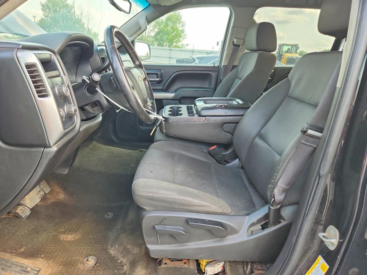 2015 Chevrolet Silverado K1500 Lt Black vin: 3GCUKRECXFG170020