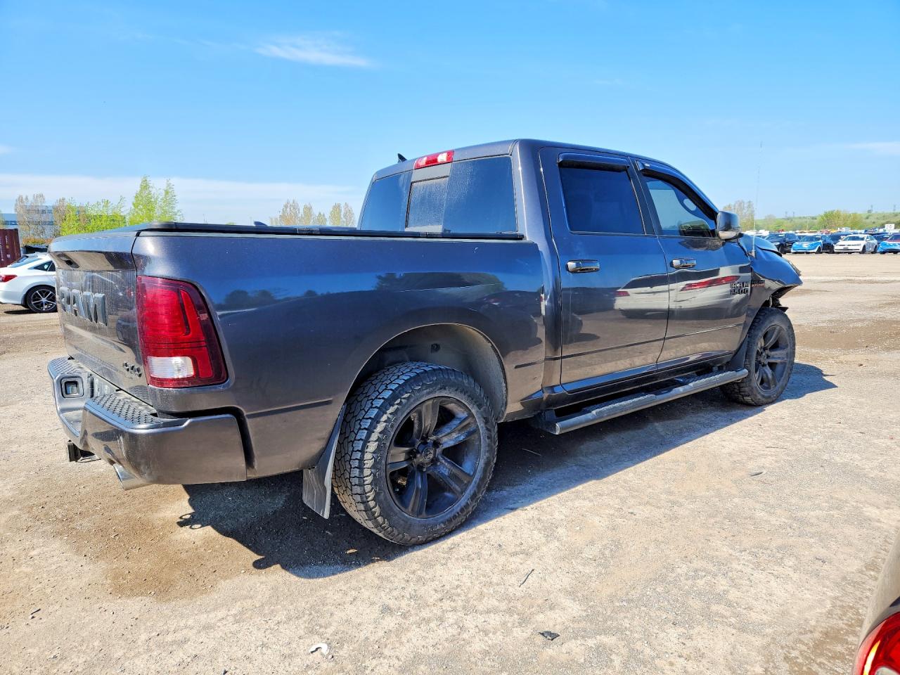 2018 Ram 1500 Sport Gray vin: 1C6RR7MT0JS208290