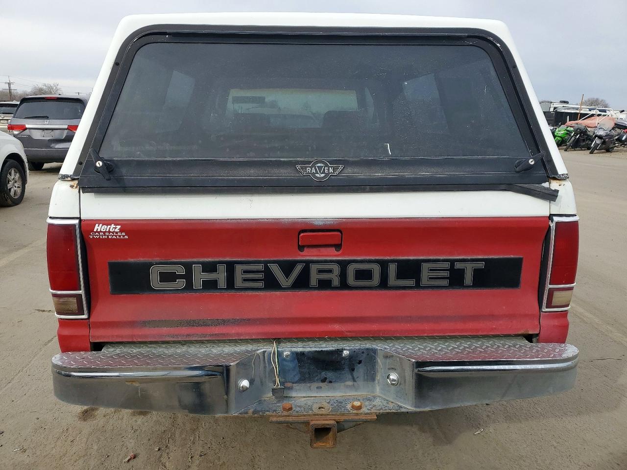 1987 Chevrolet S Truck S10 White vin: 1GCCT14R8H2150909