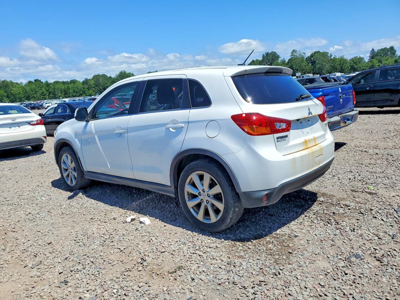 2014 Mitsubishi Outlander Sport Se White vin: 4A4AR4AU6EE024860