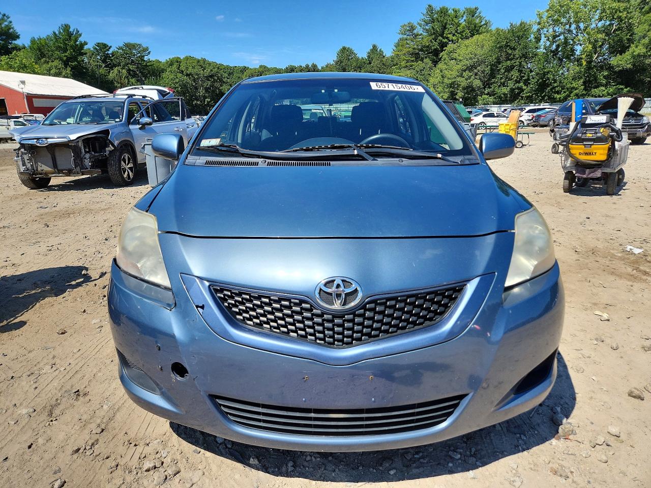 2012 Toyota Yaris Fleet Blue vin: JTDBT4K31CL021571