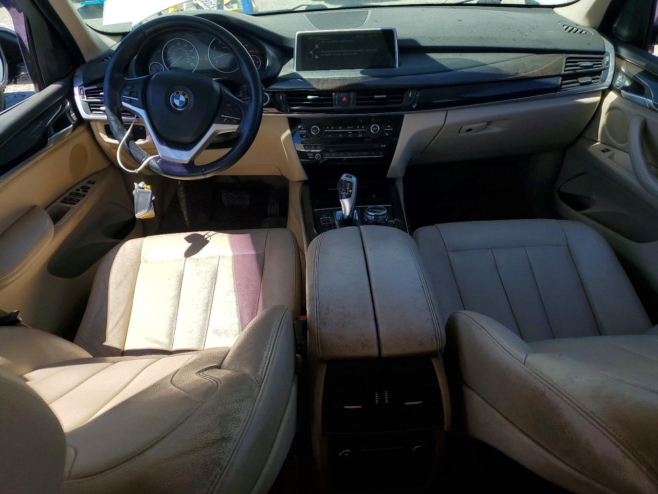 2015 Bmw X5 Xdrive35i White vin: 5UXKR0C56F0P03678