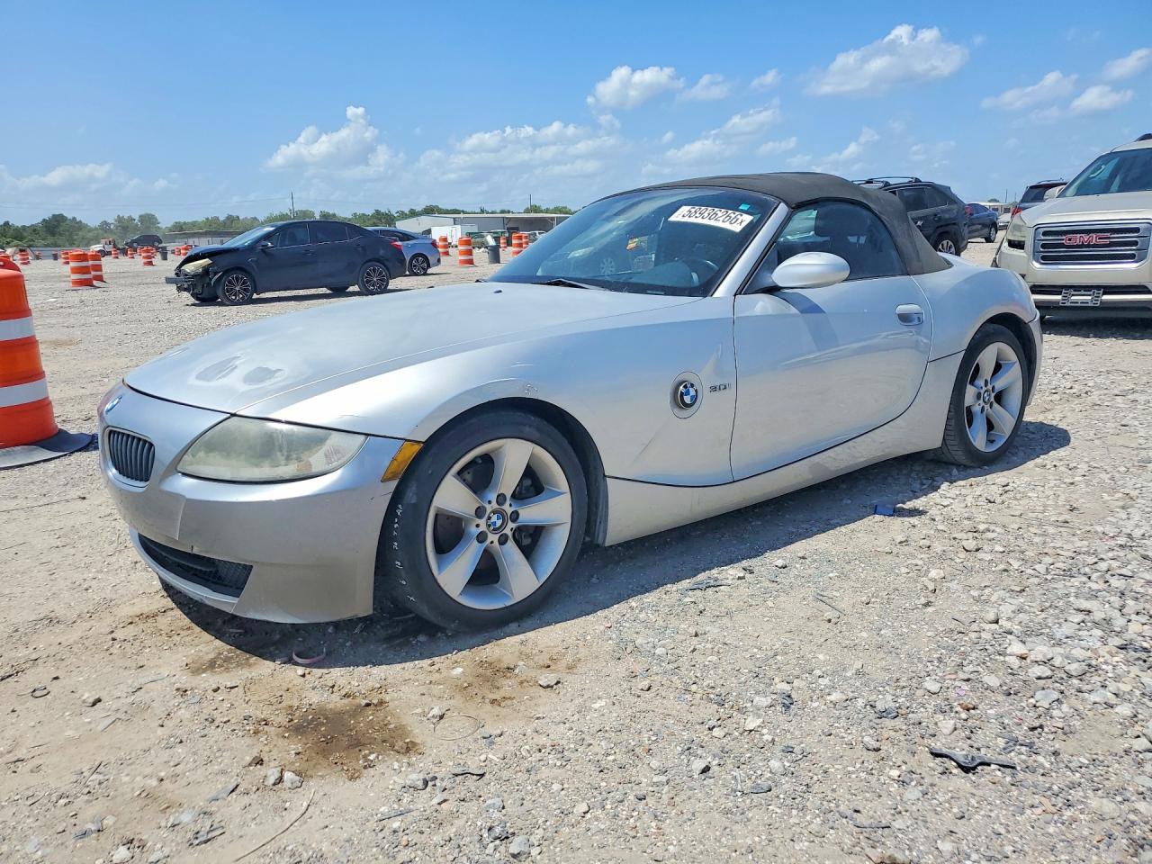 2006 Bmw Z4 3.0 Silver vin: 4USBU33526LW67952