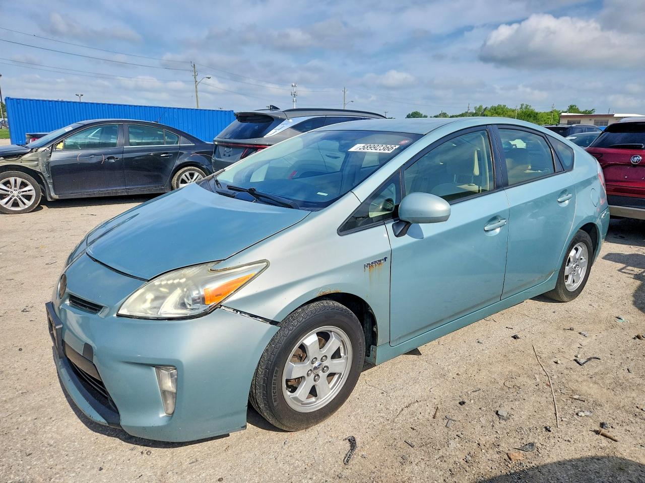 2013 Toyota Prius Two Teal vin: JTDKN3DU6D5617775