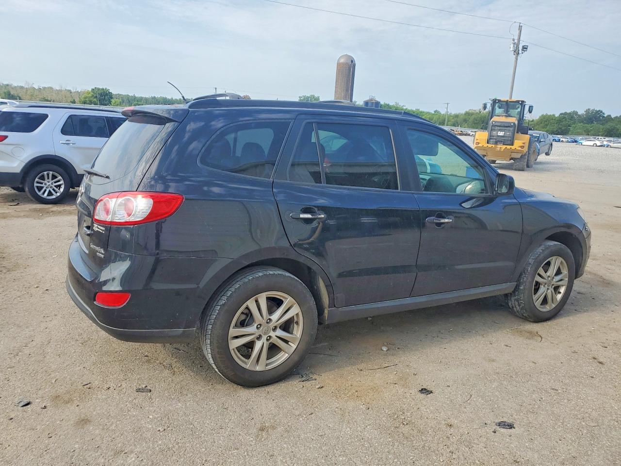 2011 Hyundai Santa Fe Limited Black vin: 5XYZK3AB9BG055188