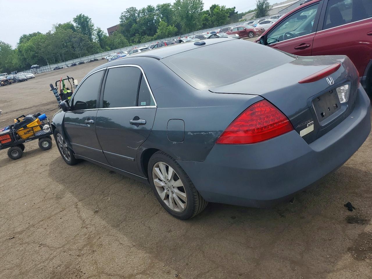 2007 Honda Accord Ex Gray vin: 1HGCM66597A088527