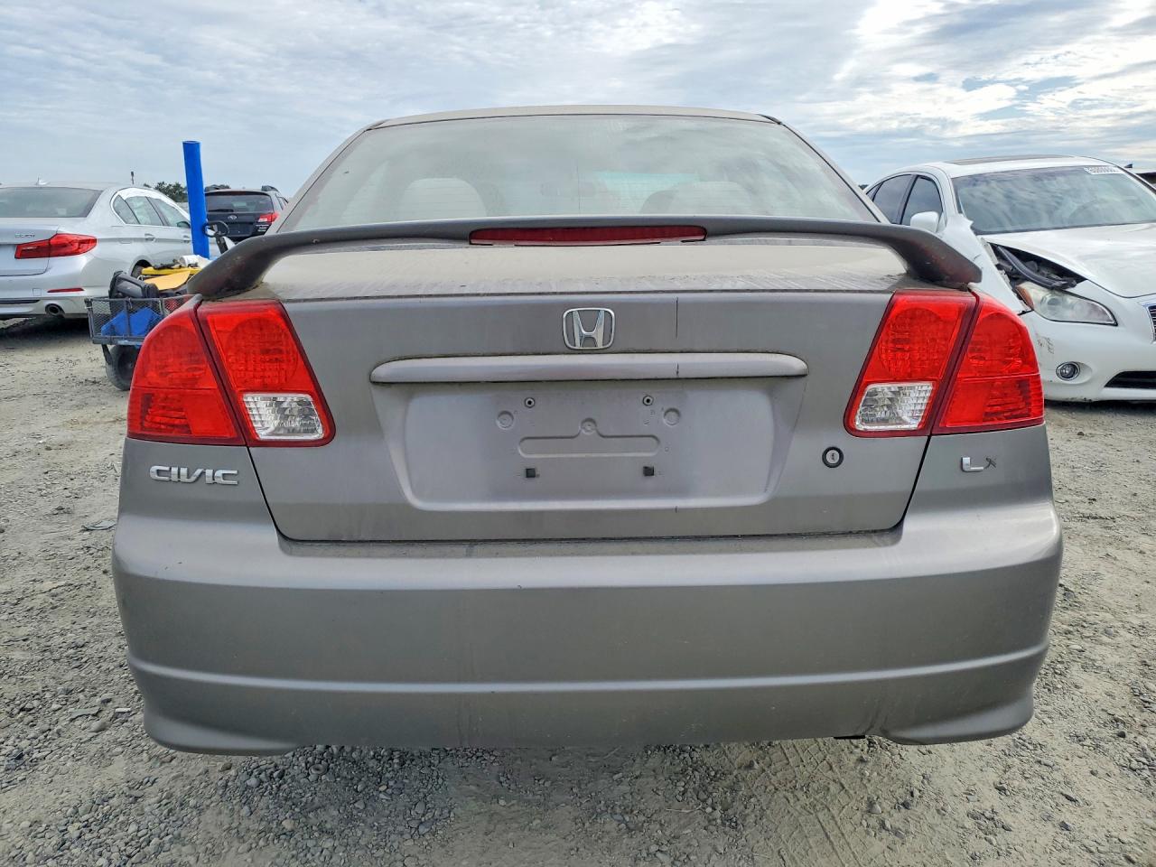 2005 Honda Civic Lx Silver vin: JHMES16565S005559