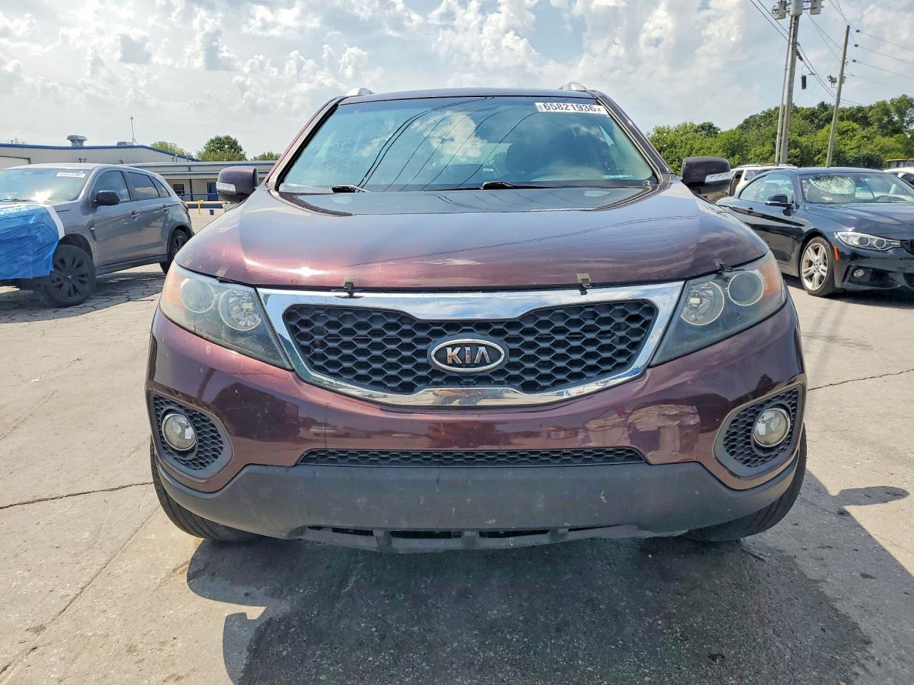 2013 Kia Sorento Ex Maroon vin: 5XYKU4A66DG399875