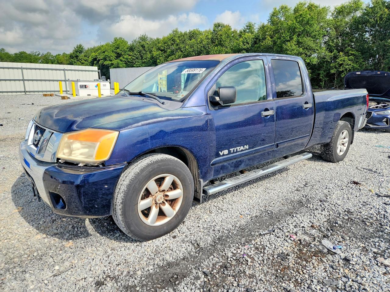 2008 Nissan Titan Xe Ffv Blue vin: 1N6BA07G18N307388