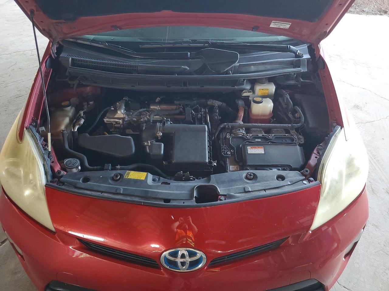 2013 Toyota Prius Two Красный vin: JTDKN3DUXD0342618