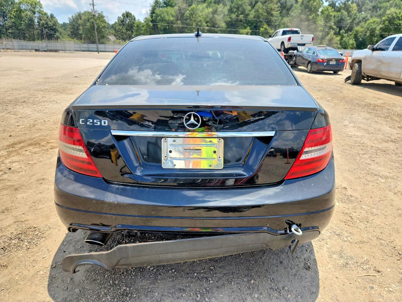 2012 Mercedes-benz C 250 Black vin: WDDGF4HB7CR220879