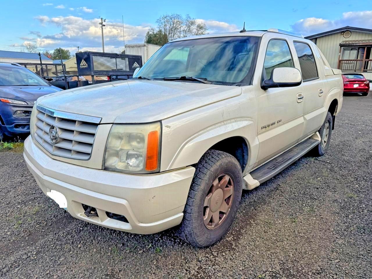 2002 Cadillac Escalade Ext White vin: 3GYEK63N72G331211