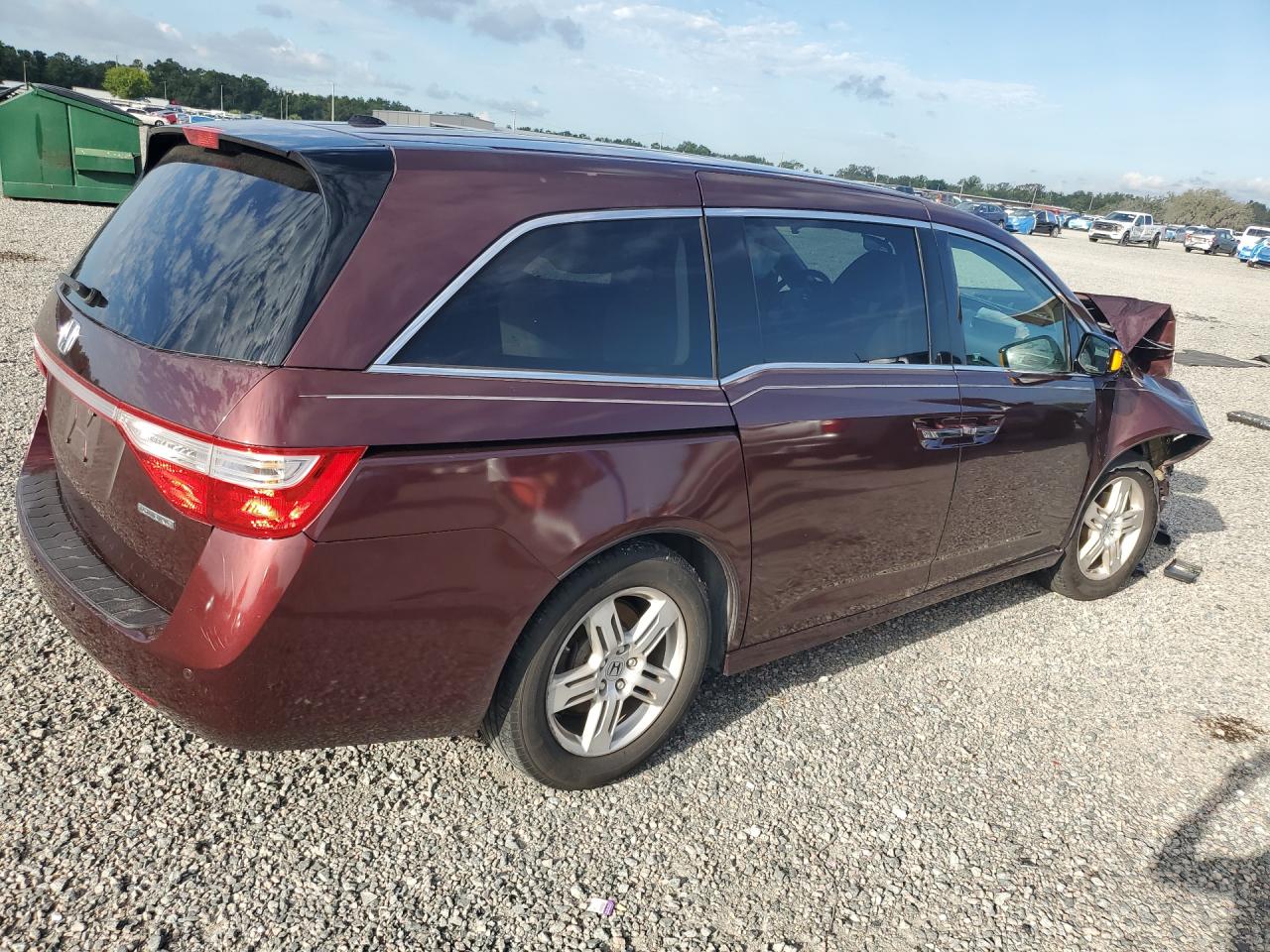 2012 Hond Odyssey Touring/touring Elite Burgundy vin: 5FNRL5H99CB028447
