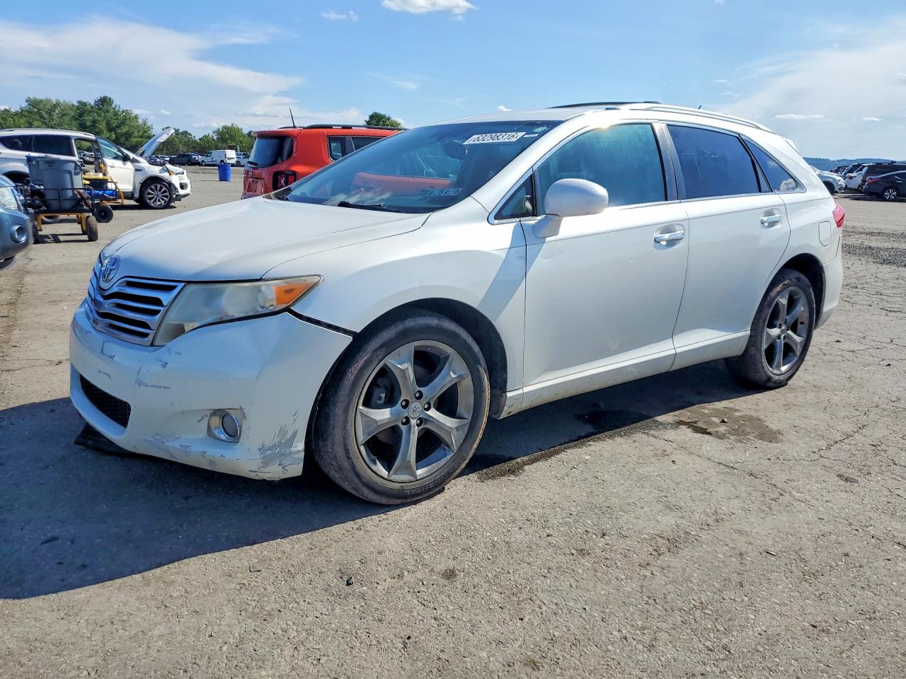 2009 Toyota Venza Awd V6 White vin: 4T3BK11A79U023283