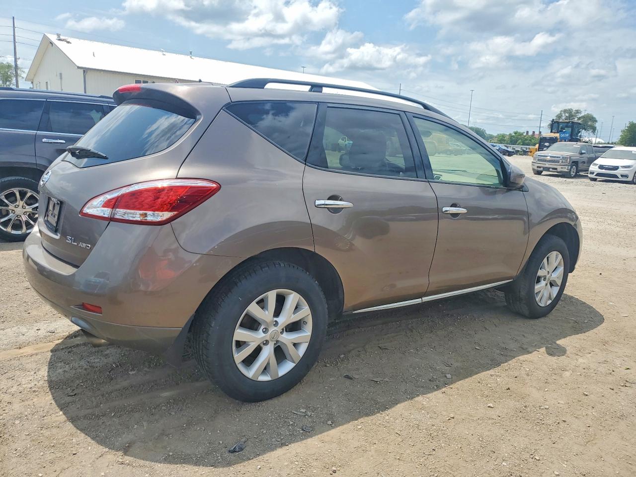 2014 Nissan Murano Sl Brown vin: JN8AZ1MW8EW505047