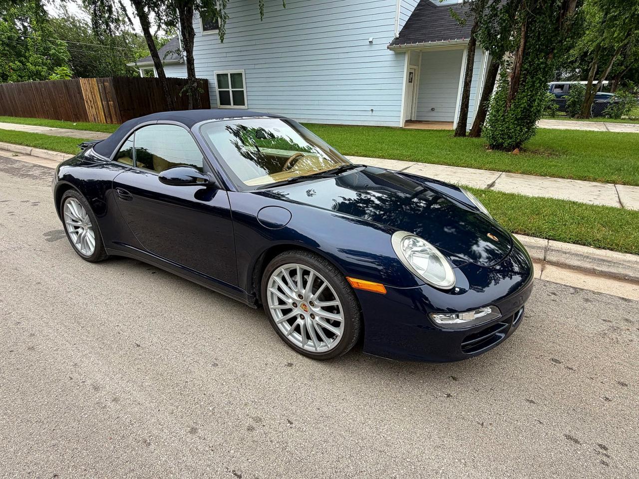 2008 Porsche 911 Carrera Cabriolet Blue vin: WP0CA29978S765715