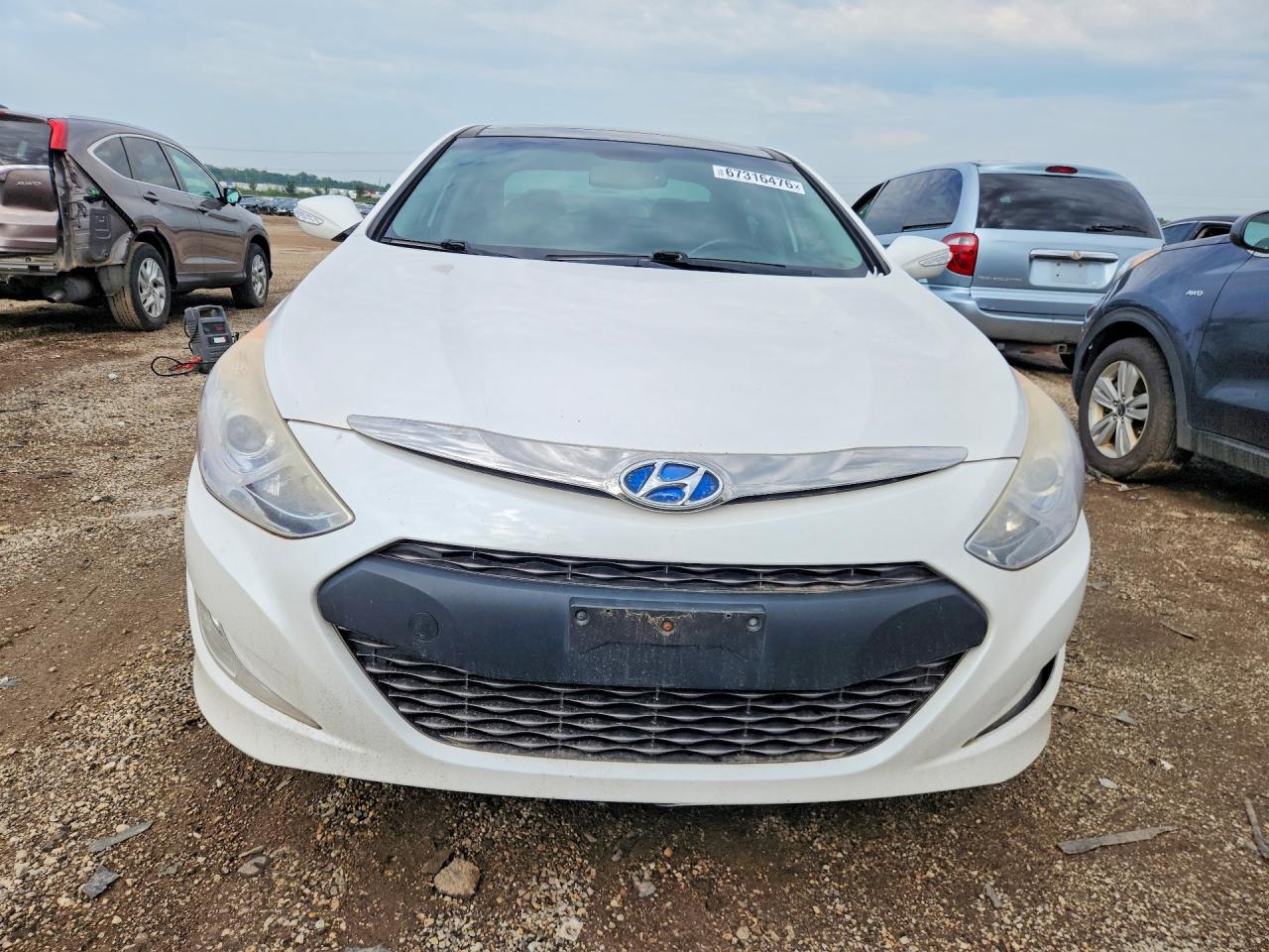 2015 Hyundai Sonata Hybrid Limited White vin: KMHEC4A41FA126369