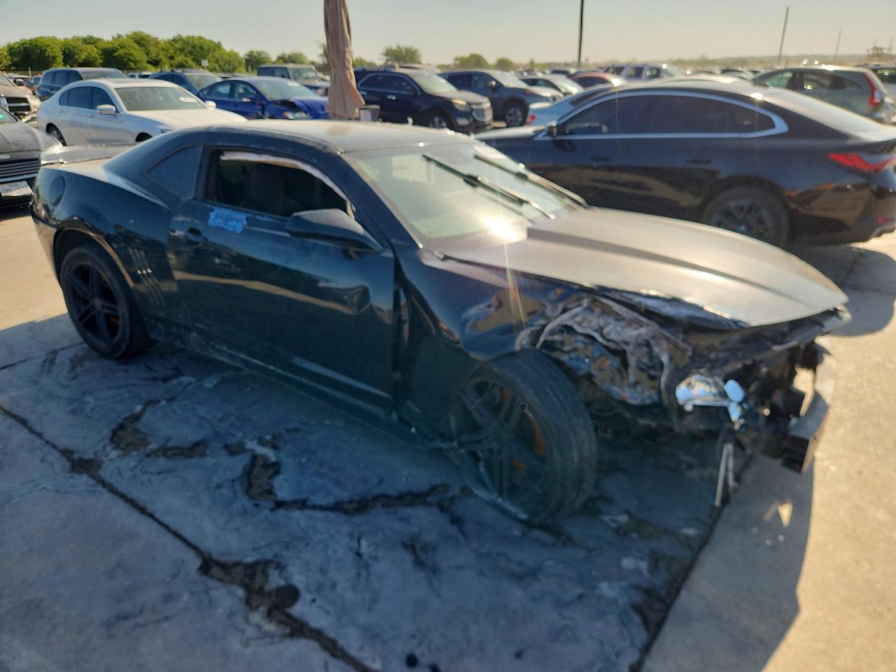 2014 Chevrolet Camaro Ls Black vin: 2G1FA1E37E9240314