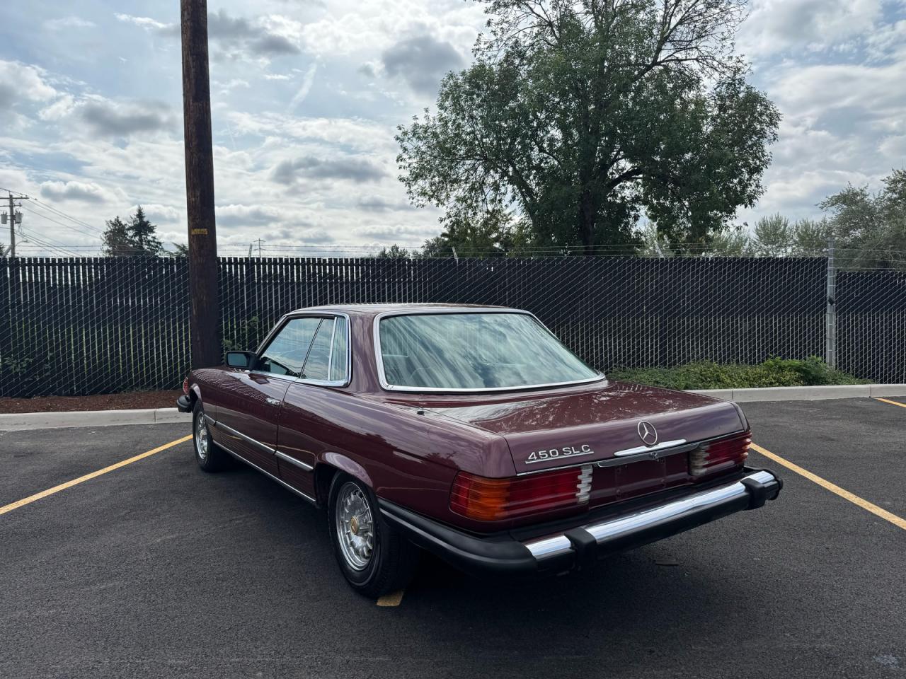 1980 Mercedes-benz 450 Slc Burgundy vin: WDB10702412030205