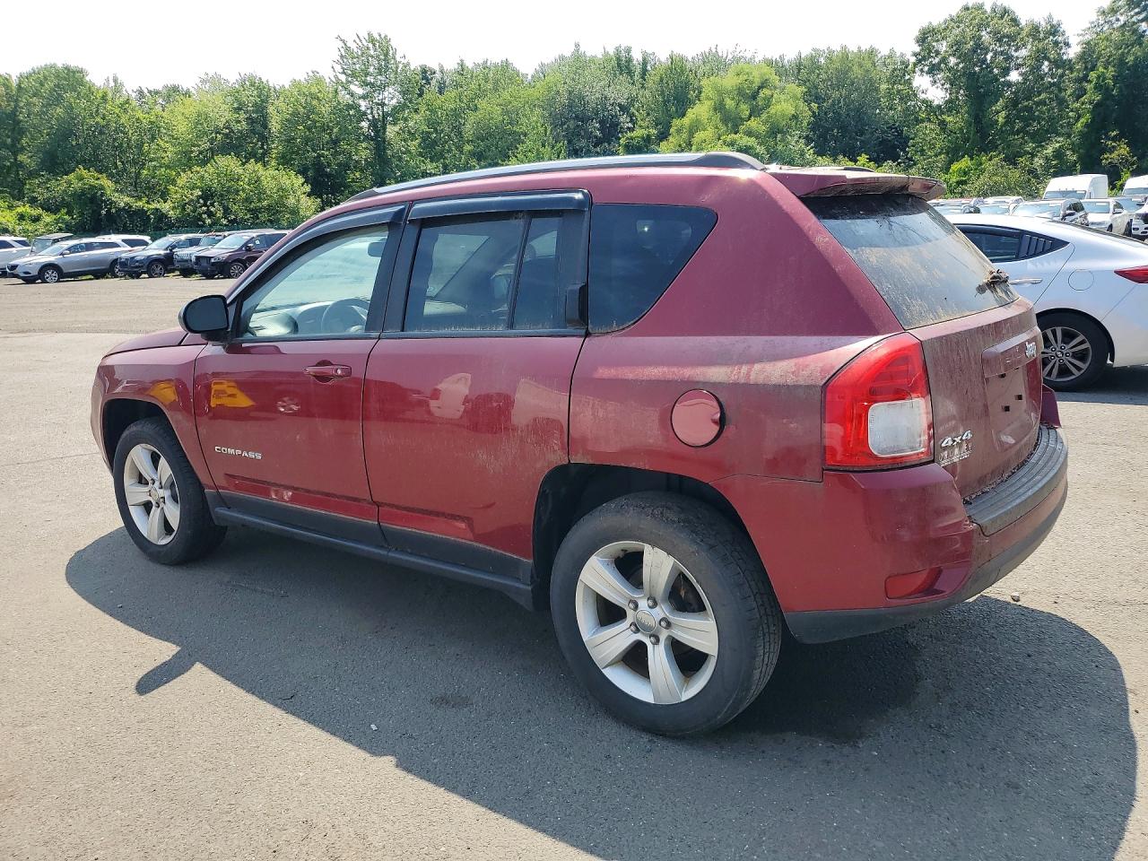 2013 Jeep Compass Latitude Red vin: 1C4NJDEBXDD253474