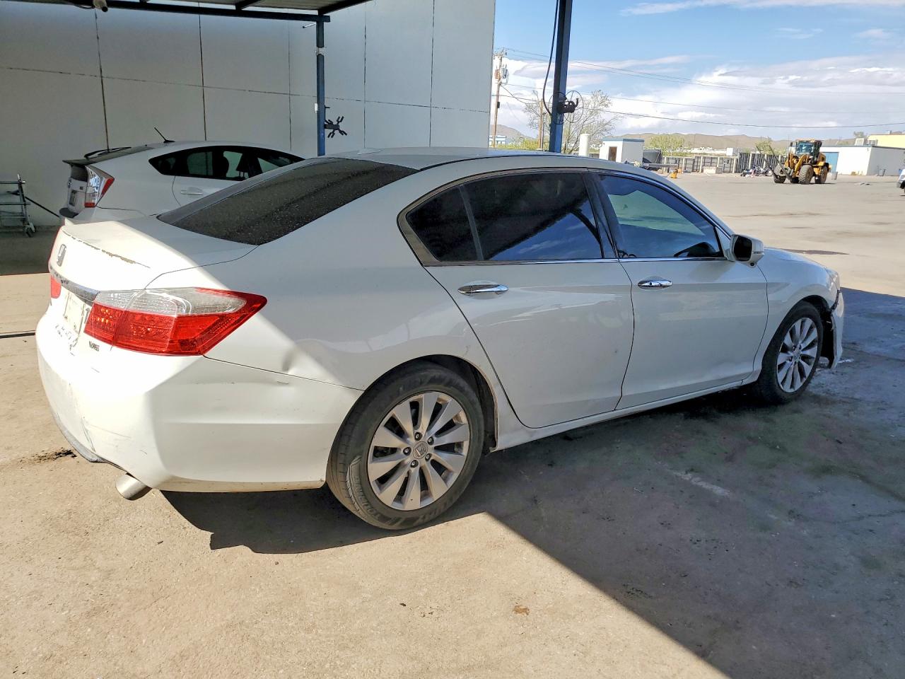 2013 Honda Accord Exl White vin: 1HGCR3F87DA013119