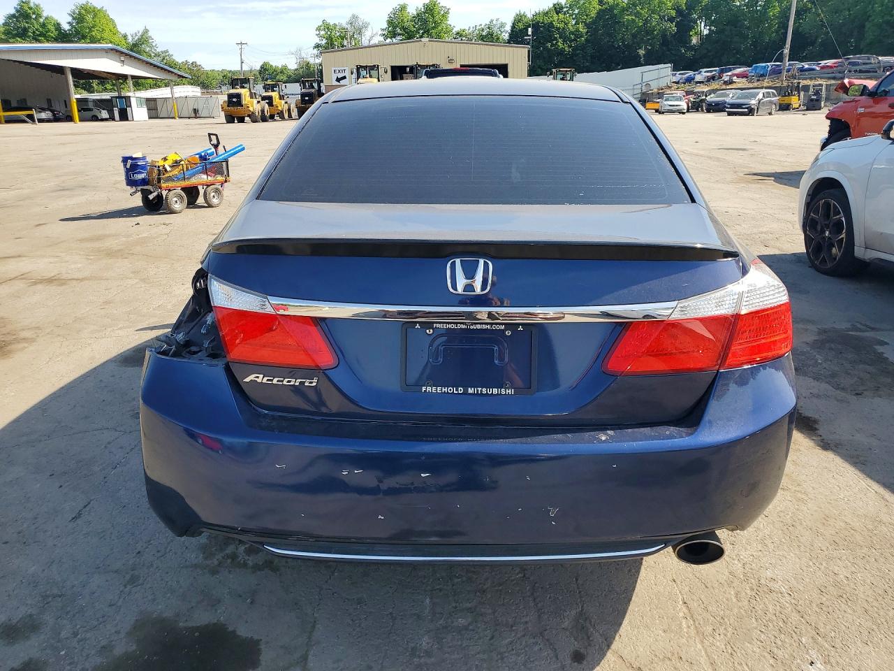 2014 Honda Accord Lx Blue vin: 1HGCR2F33EA176544