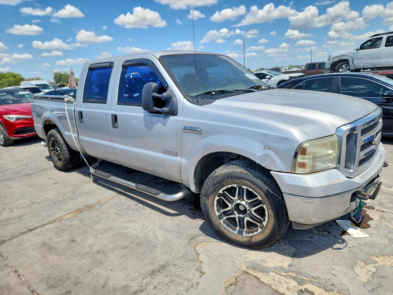 2005 Ford F250 Super Duty Silver vin: 1FTSW20P15ED09762