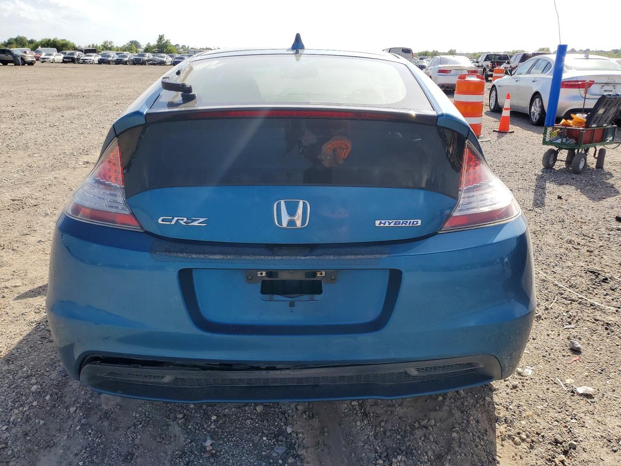 2013 Honda Cr-z Ex Blue vin: JHMZF1D69DS000596