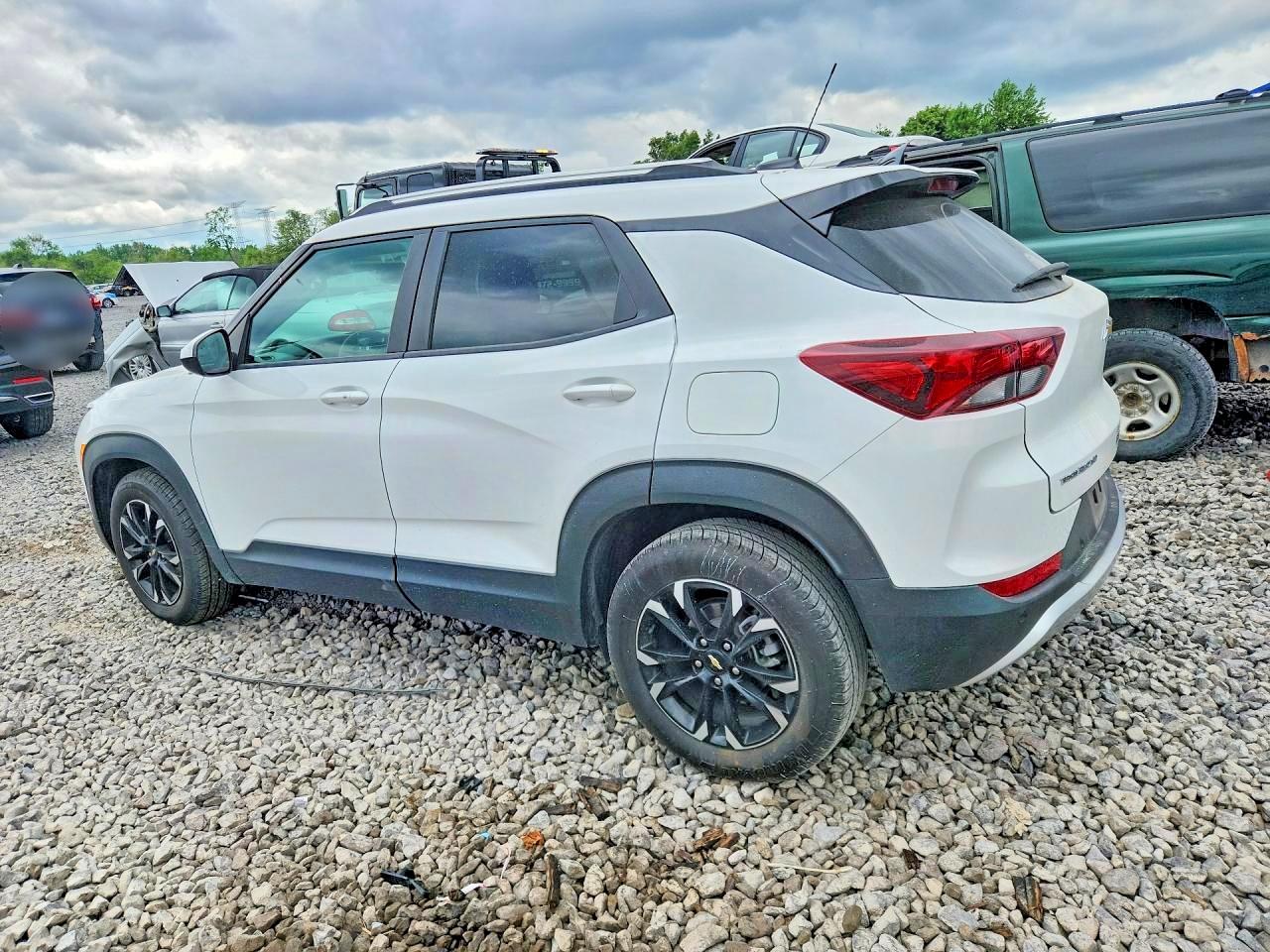 2022 Chevrolet Trailblazer Lt White vin: KL79MPSL8NB115756