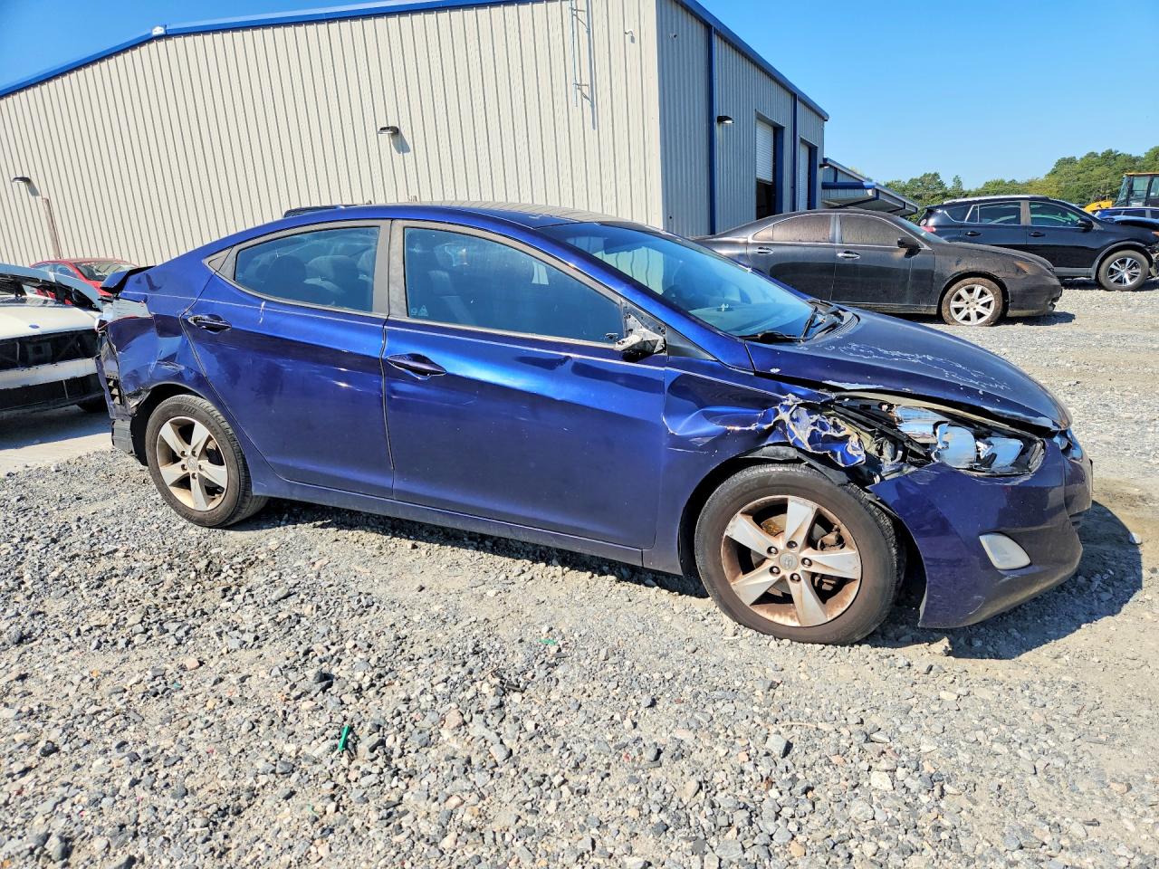 2013 Hyundai Elantra Gls Blue vin: 5NPDH4AE6DH433875