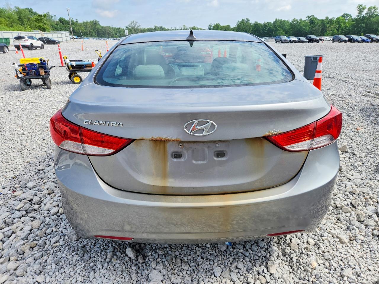 2011 Hyundai Elantra Gls Silver vin: KMHDH4AEXBU139605