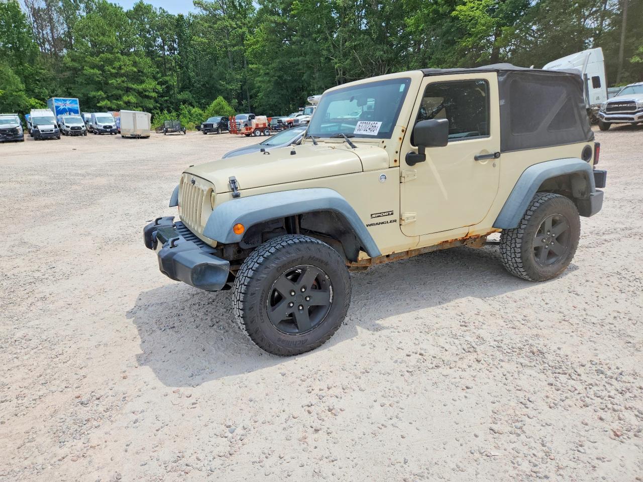 2011 Jeep Wrangler Sport Tan vin: 1J4AA2D11BL620366