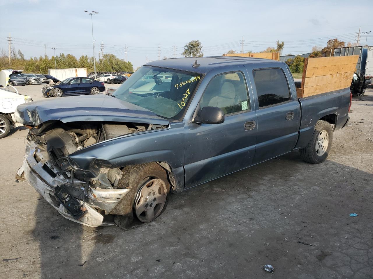 2006 Chevrolet Silverado C1500 Blue vin: 2GCEC13Z861260964