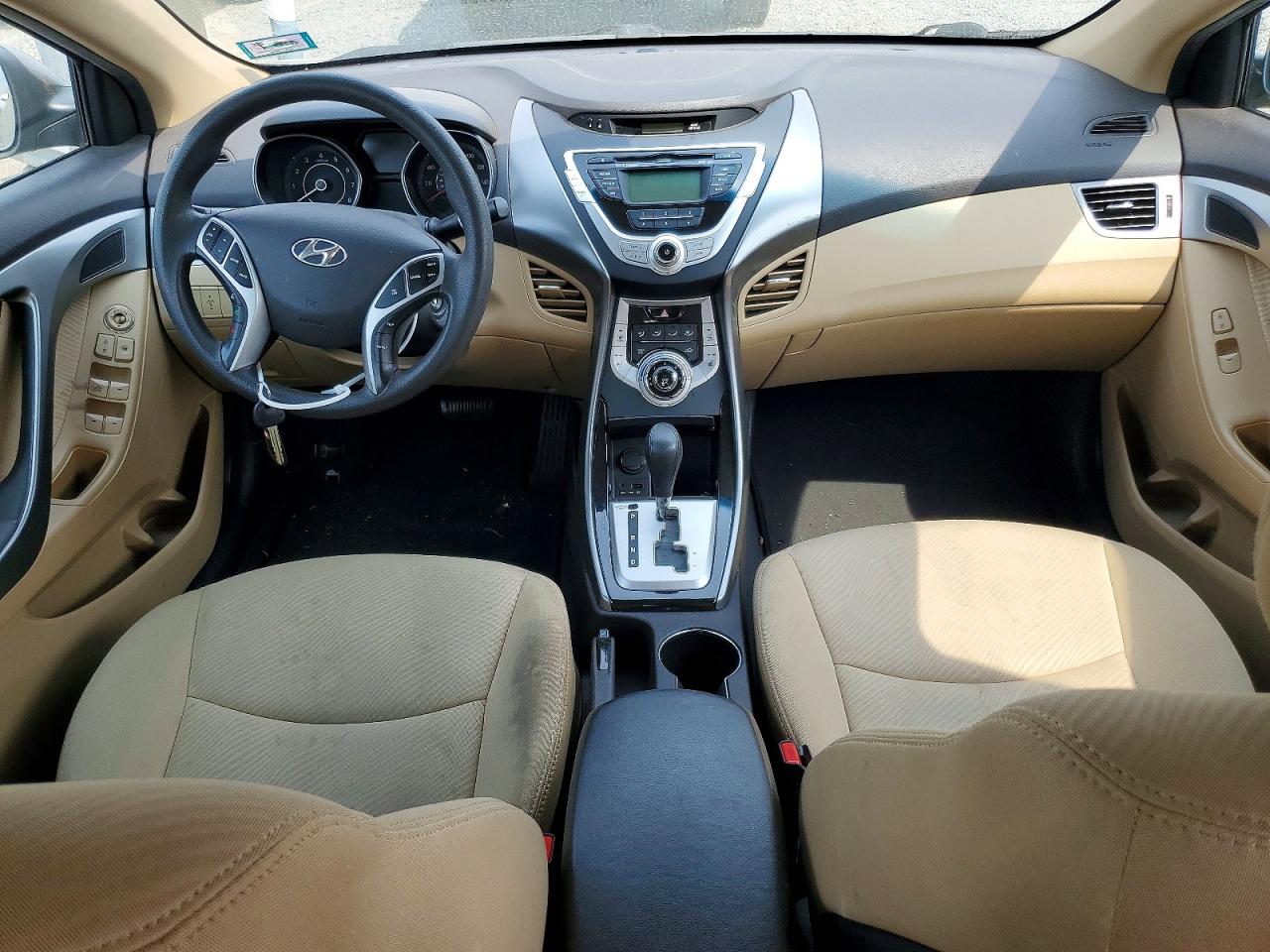 2013 Hyundai Elantra Gls Beige vin: 5NPDH4AE1DH156889