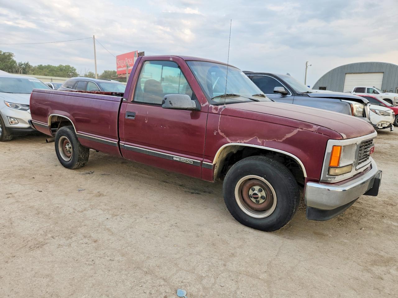 1995 Gmc Sierra C1500 Maroon vin: 1GTEC14Z1SZ501943