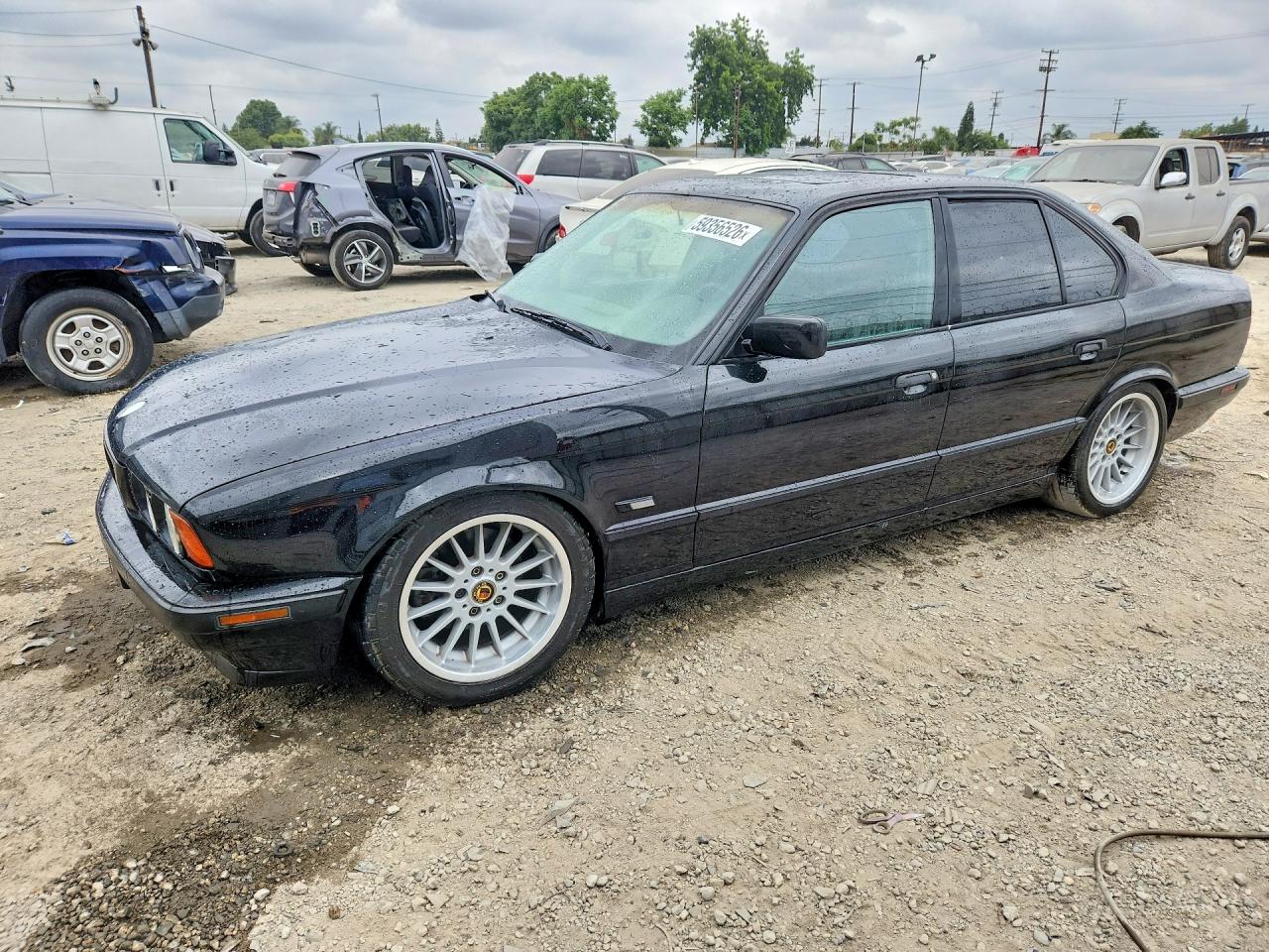 1995 Bmw 540 I Automatic Black vin: WBAHE632XSGF31141