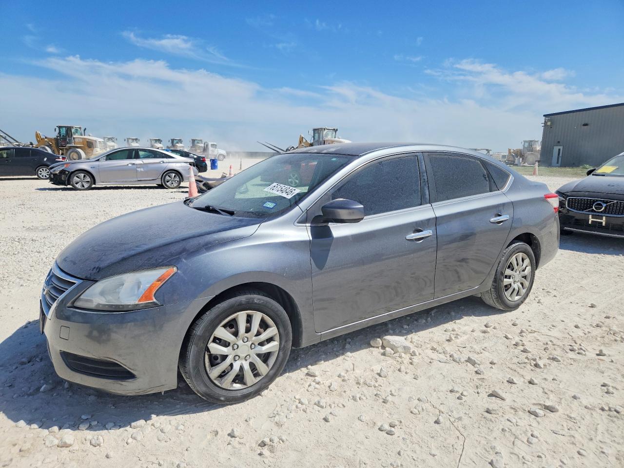 2015 Nissan Sentra S Gray vin: 3N1AB7AP2FY314043