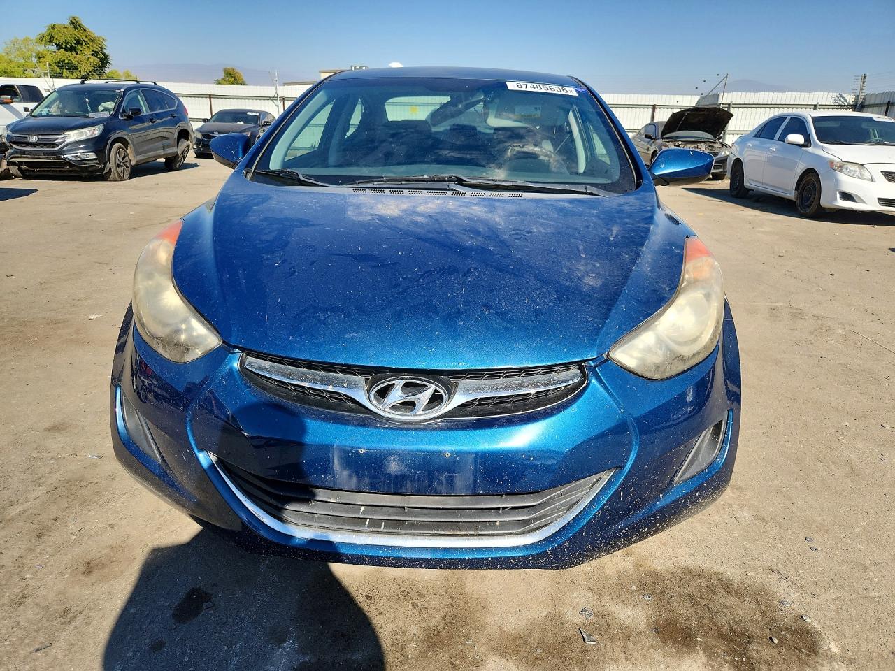 2013 Hyundai Elantra Gls Blue vin: KMHDH4AEXDU963591