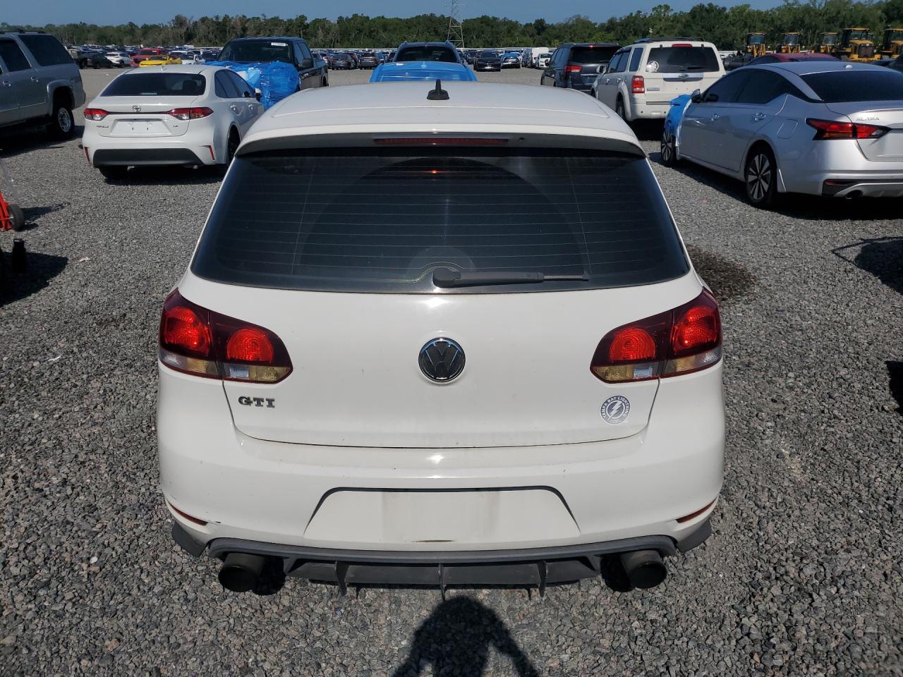 2010 Volkswagen Gti White vin: WVWED7AJ5AW326174