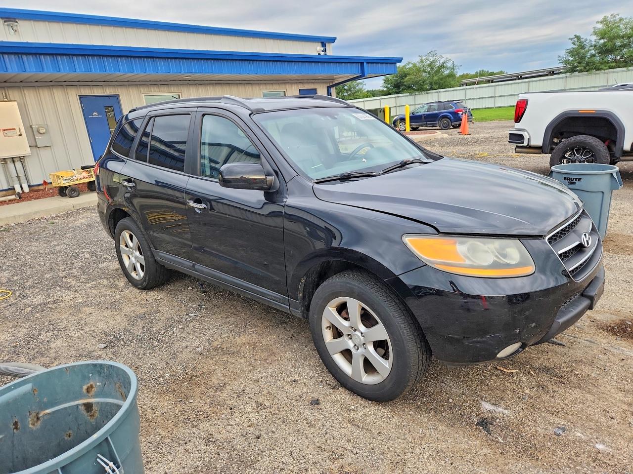 2008 Hyundai Santa Fe Se Black vin: 5NMSH73E28H222374