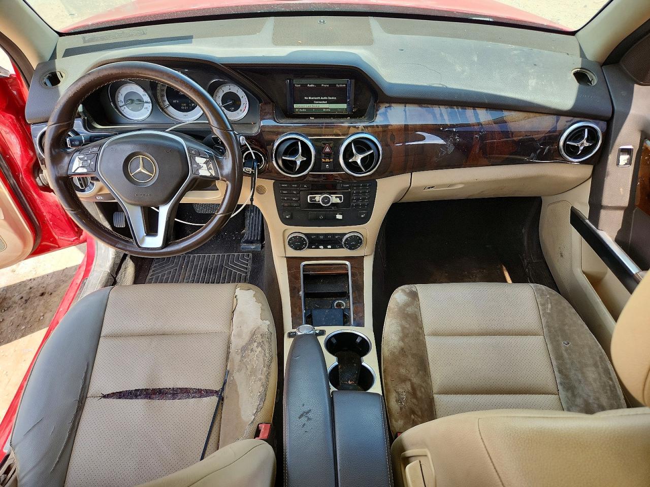 2014 Mercedes-benz Glk 350 Red vin: WDCGG5HB4EG323375