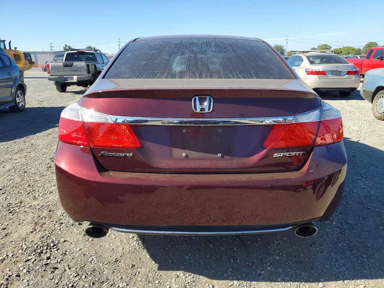 2014 Honda Accord Sport Burgundy vin: 1HGCR2F56EA252775