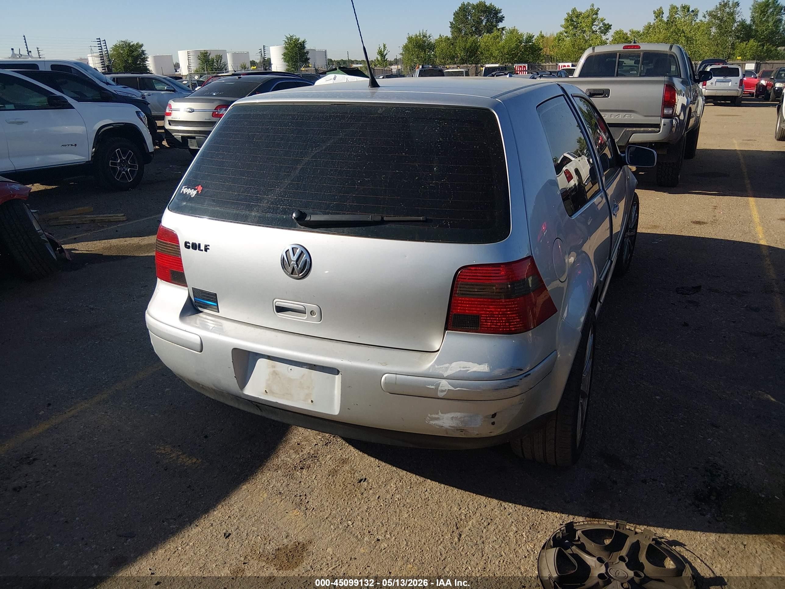 2003 Volkswagen Golf Gl/gl 2.0l Gray vin: 9BWBK61J334074450
