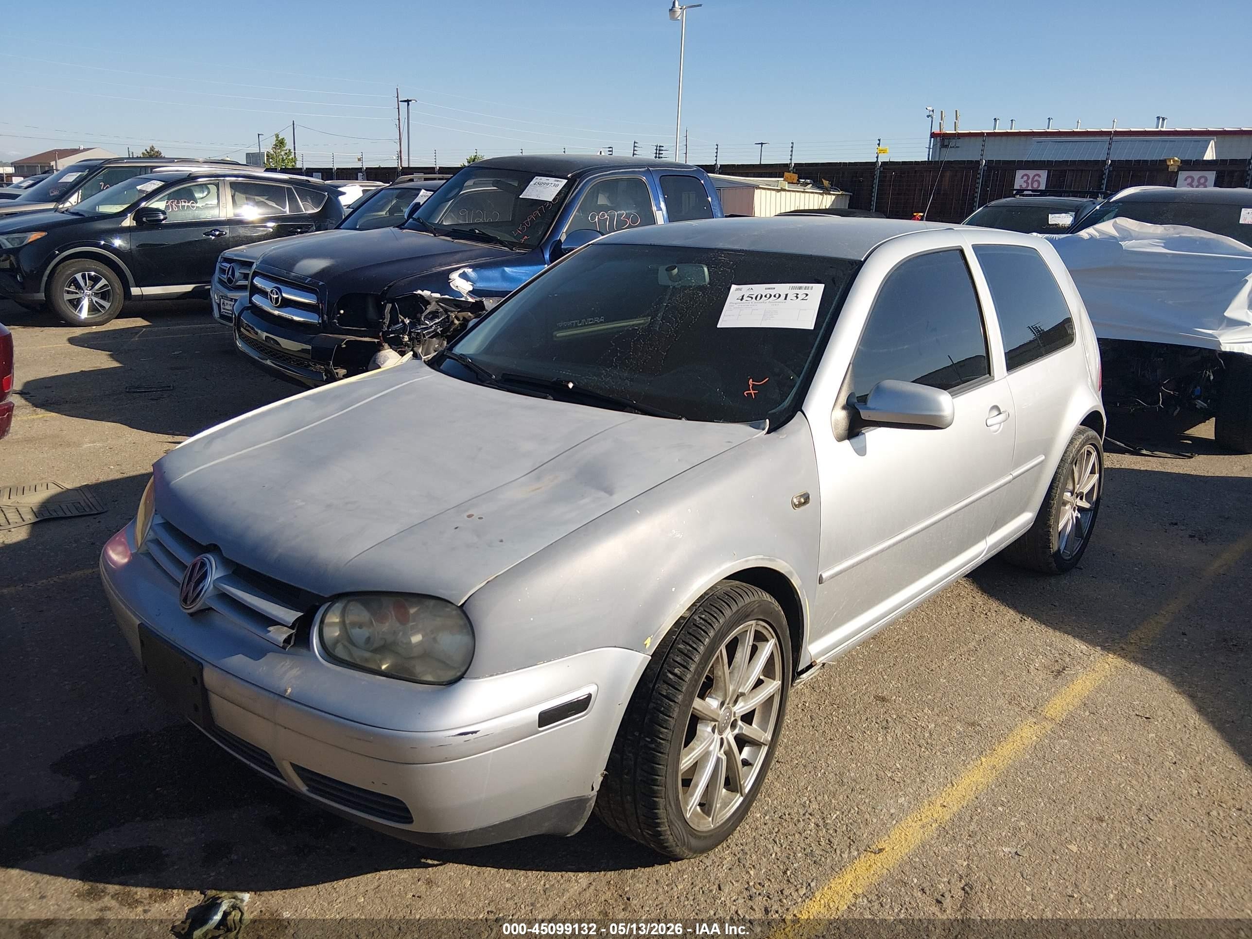 2003 Volkswagen Golf Gl/gl 2.0l Gray vin: 9BWBK61J334074450