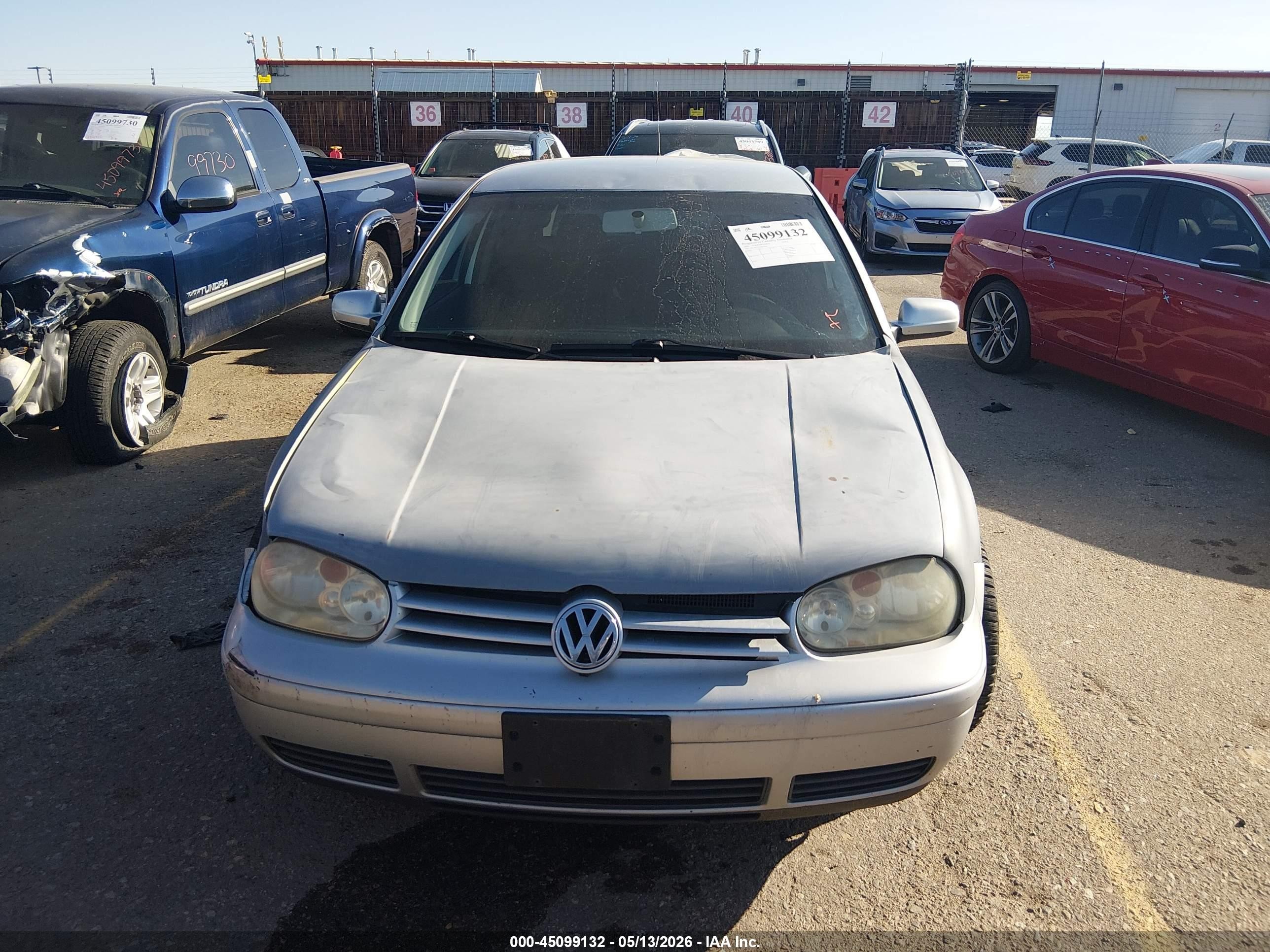 2003 Volkswagen Golf Gl/gl 2.0l Gray vin: 9BWBK61J334074450