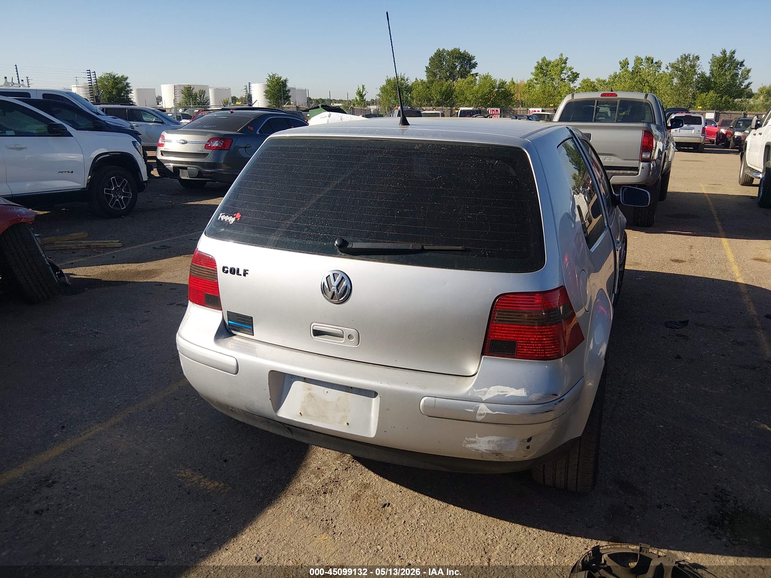 2003 Volkswagen Golf Gl/gl 2.0l Gray vin: 9BWBK61J334074450
