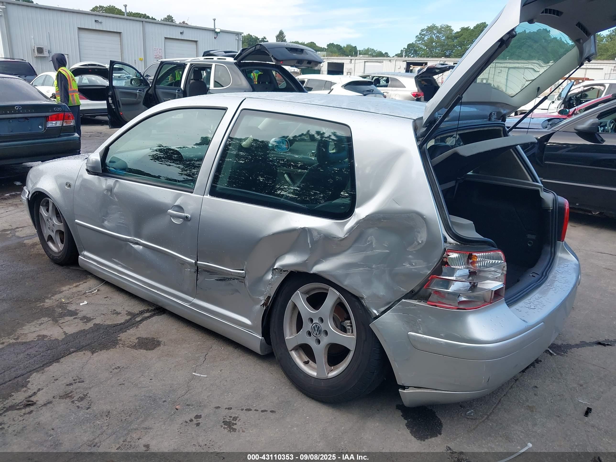 2003 Volkswagen Golf Gl/gl 2.0l Silver vin: 9BWBK61J834038804